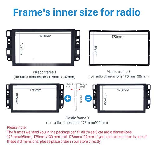 2DIN Car Stereo Radio DVD Fascia Fascias Dash Panel Plate Trim Kit Frame Cover for Chevrolet Lova/Captiva/Gentra 2007+