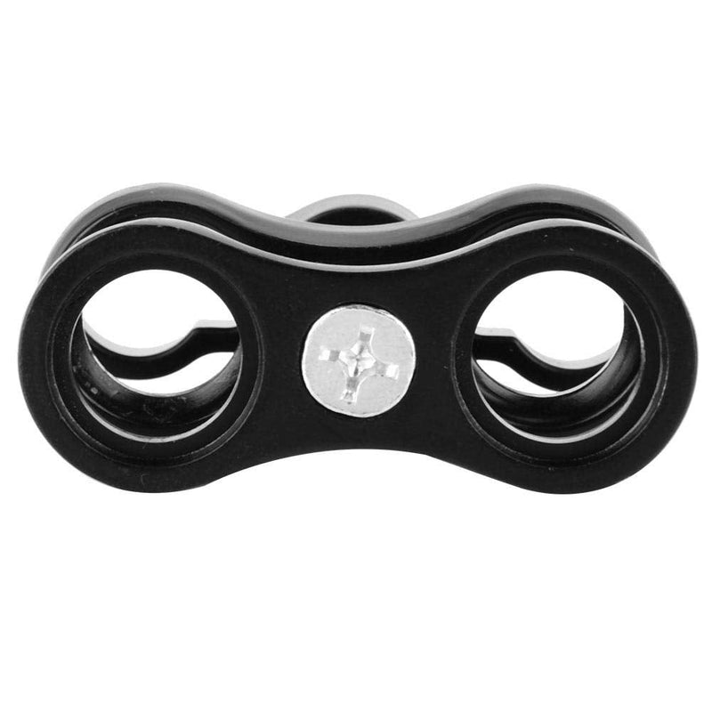 Keenso 1 Ball Clamp, Aluminum Alloy Diving Light Clamp 360°Rotation Ball Butterfly Clip Camera Butterfly Clip Diving for Camera