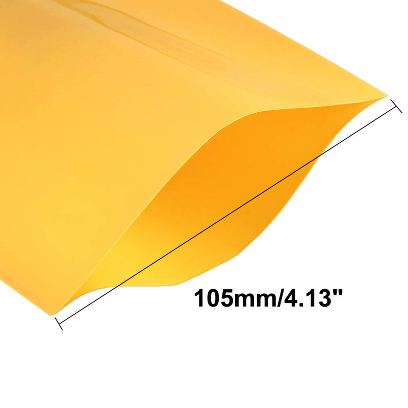 uxcell Battery Wrap PVC Heat Shrink Tubing 105mm Flat Width for 18650 Power Supplies 1 Meter Length Yellow