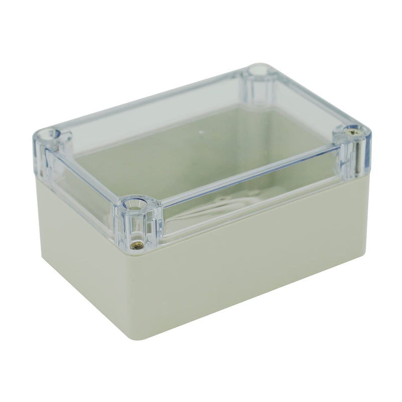 UHZBTEC Clear Lid Waterproof ABS DIY Project Enclosure Box with Cable Gland Plastic Junction Box for Electronics 3.93 x 2.67 x 1.96 inch ( 100 x 68 x 50 mm ) 3.9''x2.7''x2'' Clear Lid