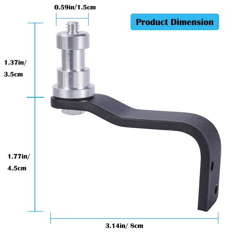 Wall Ceiling Mount 2 Pack Table Light Bracket 5/8" Stud with 1/4" Thread for Photo Studio Video Flash Lighting, Camera Gear Photography