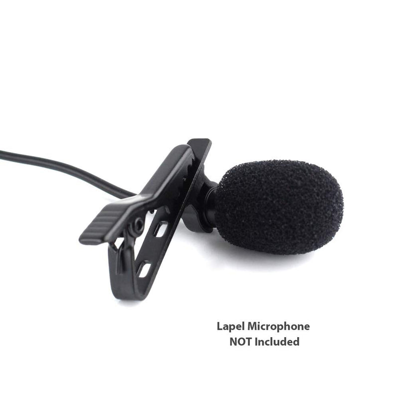 [AUSTRALIA] - Professional Mic Clips for Small Mini Lavalier Lapel Omnidirectional Condenser Microphone for Apple iPhone Android Windows Smartphones Noice Noise Cancelling Mic Holder Quick Release (2 PACK) 