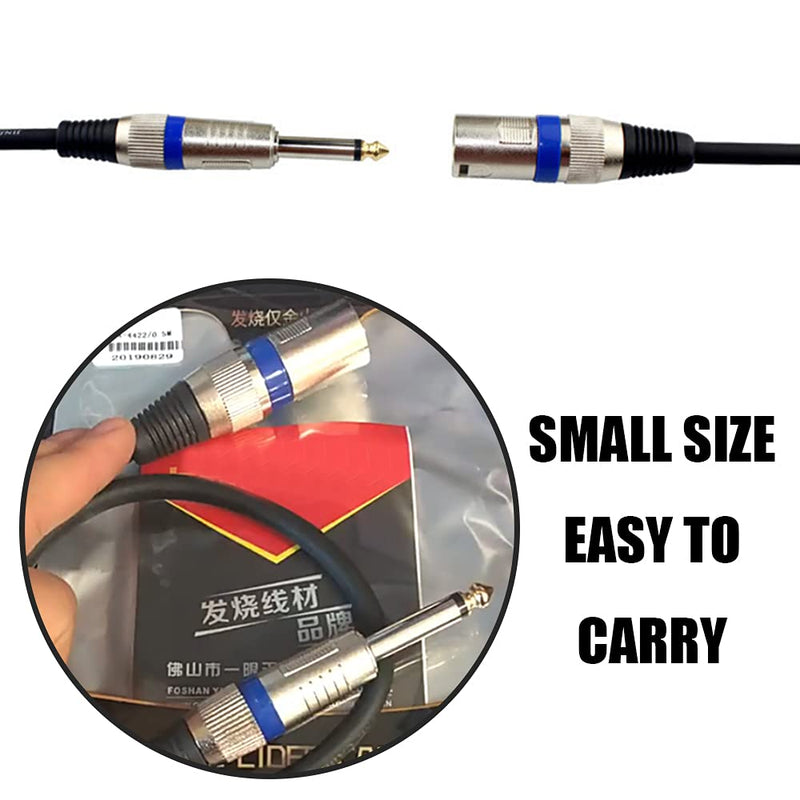6.35 Mono to XLR Mixer Lines Jack Microphone Cables Mixer Microphone Cables for Audio Signal Transmission - 1m