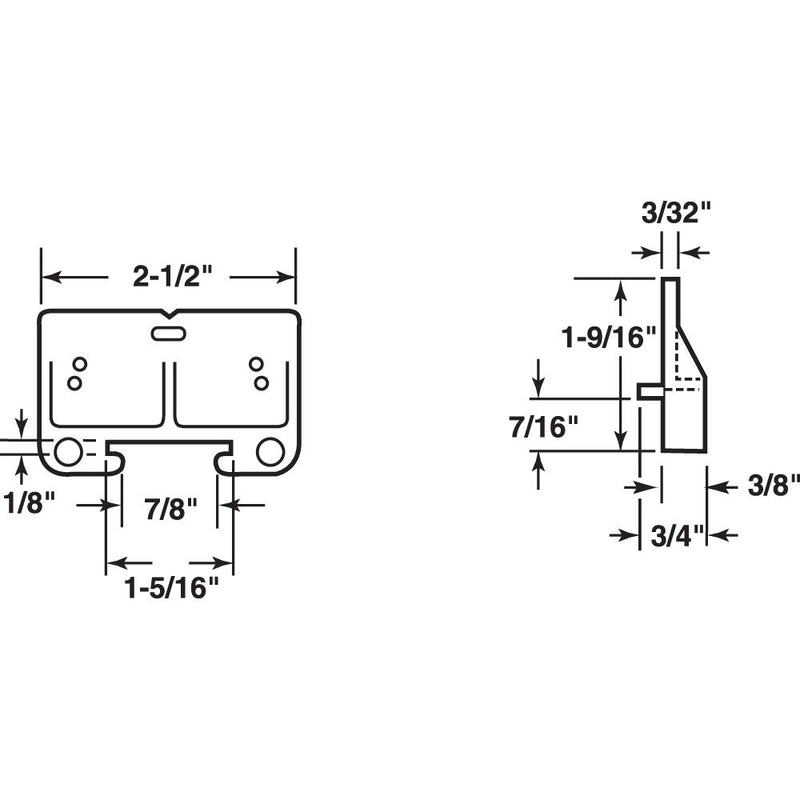 Slide-Co 22794 Drawer Track Guide & Glides