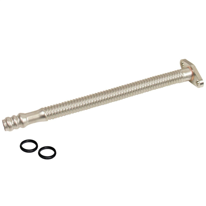 BD Diesel 1453105 Supercharger Oil Drain Line 12 in. Flexible Stainless Tubing Designed To Slip Into Cummins Oil Drain Ports Ideal For Performance Single Or Compounded Turbo Installs