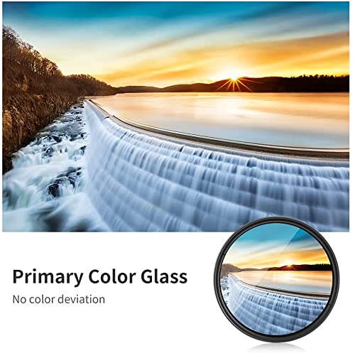 K&F Concept 52mm ND2-ND400(1-9 Stop) Filter, Variable ND Filter(Neutral Density), Ultra-Slim/Nano Coating, for Camera Lens + Cleaning Cloth