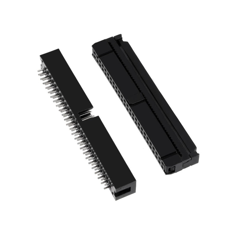uxcell 10Pcs 2.54mm Pitch 2x25-Pin Double Row Straight Box Header Connector PCB Board Socket