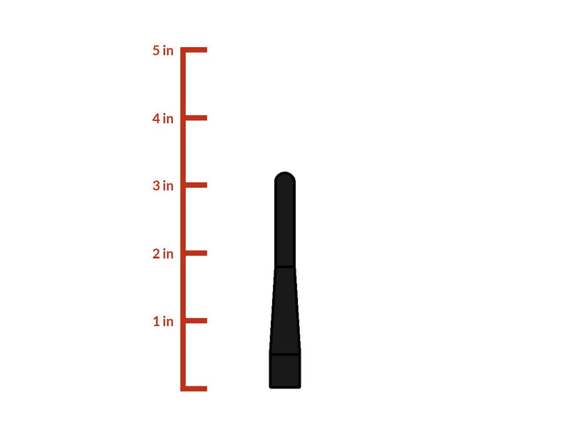 CravenSpeed Stubby Antenna Replacement for the RAM 1500, 2009-2020 | 3.2 inches