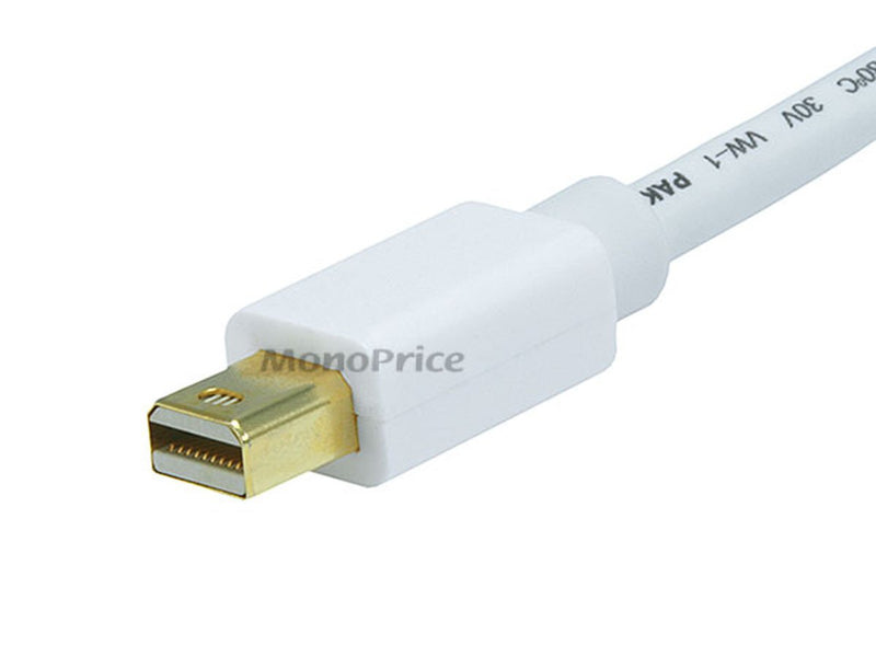 [AUSTRALIA] - Monoprice 10FT 32AWG Mini DisplayPort to DisplayPort Cable - White 10 Feet 
