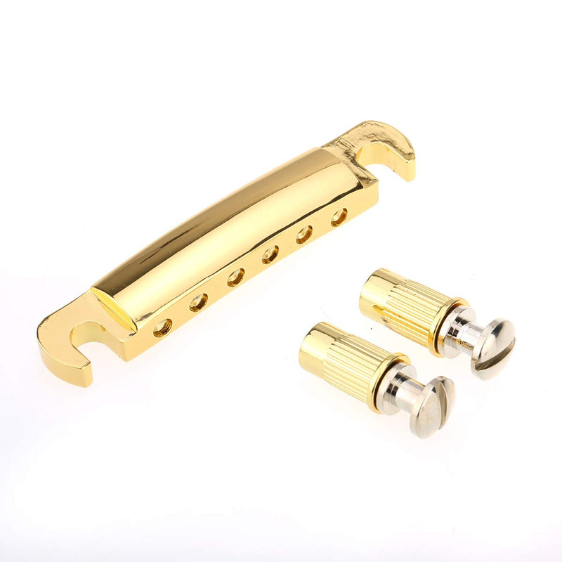 Musiclily Pro 52.5mm TOM Tune-o-matic Tailpiece for China made Epiphone Les Paul Guitar Replacement, Gold