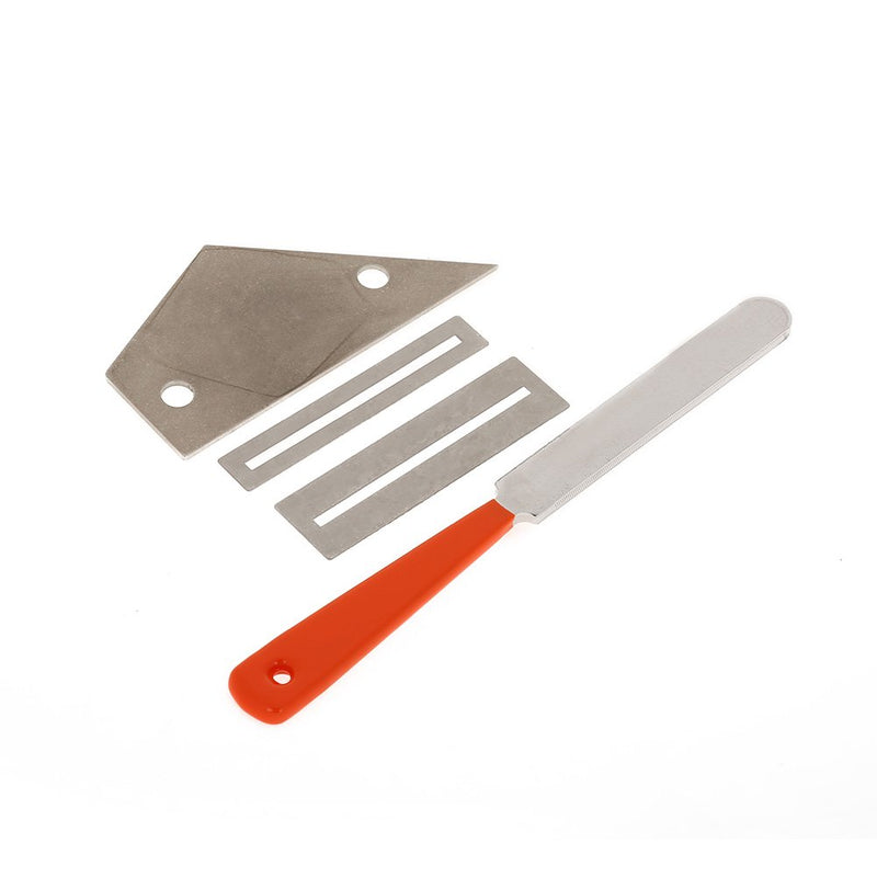RiToEasysports Guitar Tool Set,Stainless Steel Guitar Fret Crowning File Leveling Tool Grinding Protectors DIY Repair Part Set