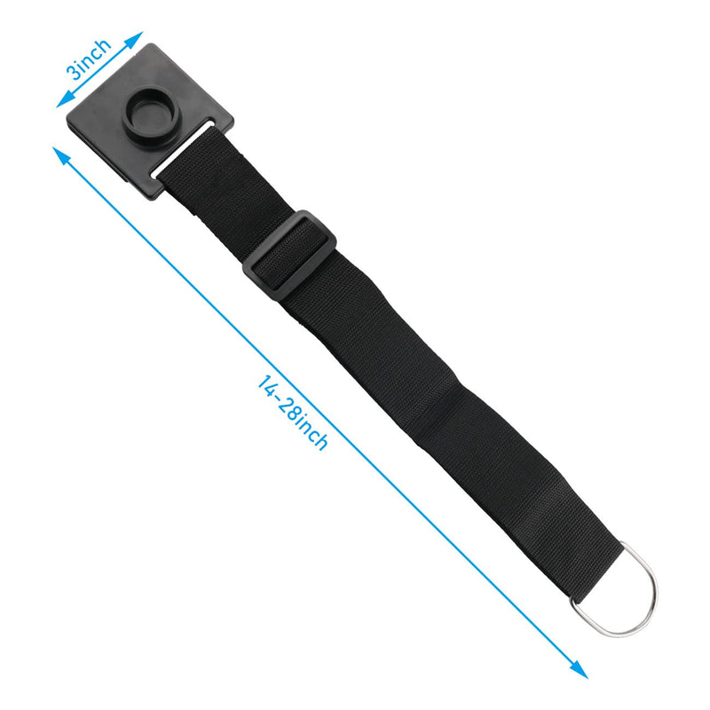 WHYHKJ Cello Endpin Anchor Cello Antiskid Device Adjustable Strap with Thick Pad Non-slip Endpin Stopper Holder Stand Musical Instrument Accessories, Black