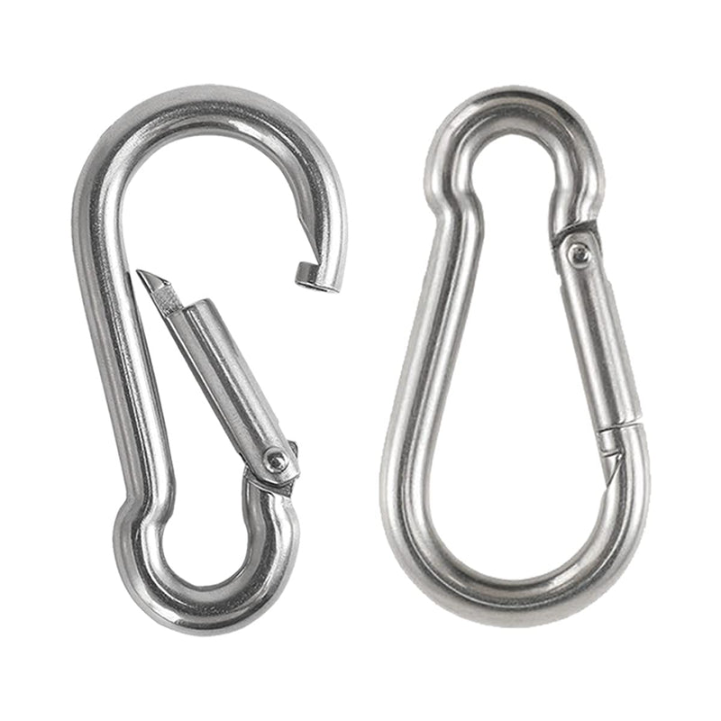 M6 Spring Hook, Heavy-Duty Carabiner, Metal Quick-Connect Clip, with 304 Stainless Steel Rotating Spring Clip Keychain, Can use The Quick-Connect Lock When Camping, Hiking, and Fishing Outdoors