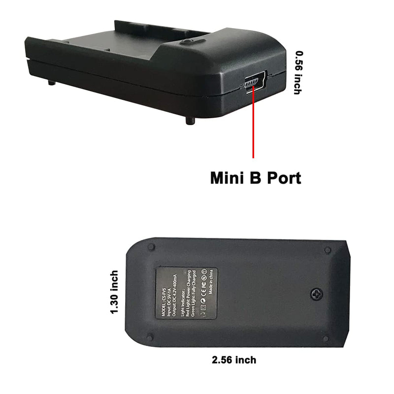 [AUSTRALIA] - NP-FV5 Plus Battery Charger and 3.7V 2000mAh NP-FV5 Plus Rechargeable Li-ion Battery, Camcorder Video Camera Travel Charger with 4.6-Feet Mini 5-pin USB Cable 