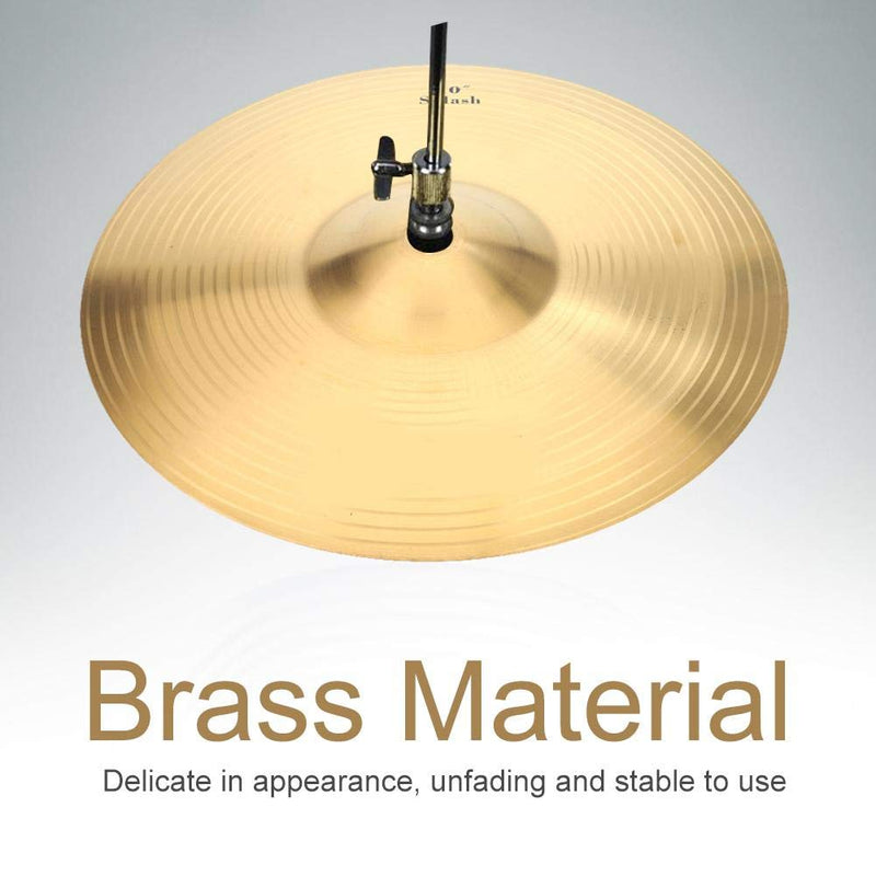 Drum Cymbal, Durable Brass 10inch Splash Cymbal Musical Instrument for Drum Set