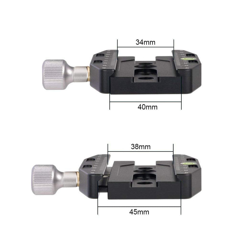[AUSTRALIA] - Fotoconic CL-90N Quick Release Clamp with arca Swiss clamp Plate Aluminum Alloy for Tripod or Monopod Compatible 