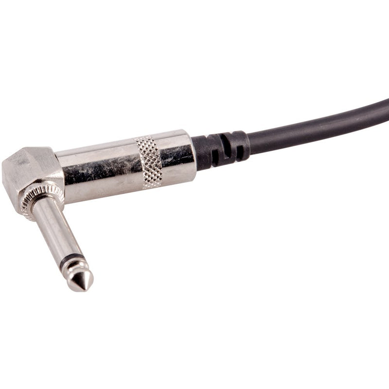 [AUSTRALIA] - Seismic Audio - SA-QFSMR1-4Pack - 4 Pack of 1 Foot Mono 1/4 Inch Female to Right Angle Male Audio Extension Cables - Mono Interconnect Cable Cords 