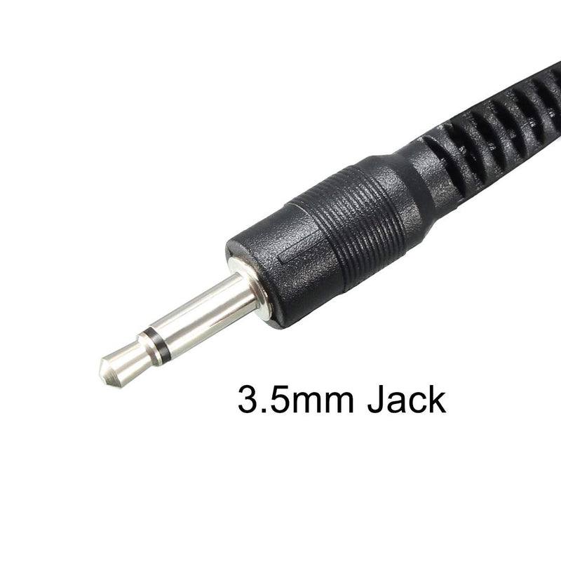 uxcell IR Infrared Emitter Extension Cable 9.8ft Long 45 Degree Emission Angle 3.5mm Jack Dual Black Head 5pcs