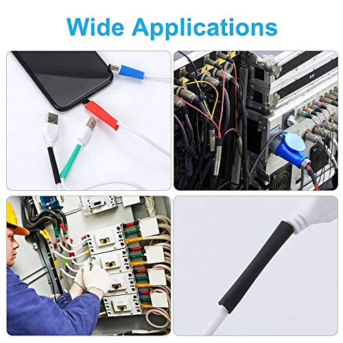 580pcs Heat Shrink Tubing 2:1 Long Duration Waterproof Insulation Electrical Wire Kit Heat Shrink Tubes Easy to Operate& Eco-Friendly Electrical Cable Wire Kit Set