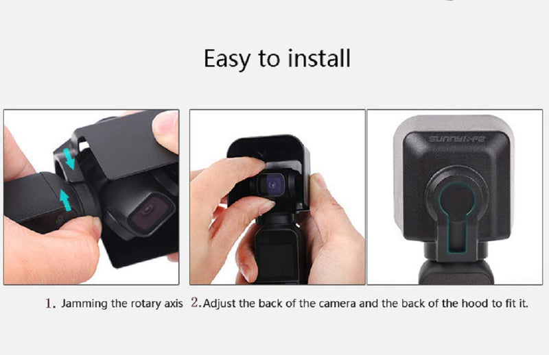 Yifant Lens Hood Camera Lock Hood Gimbal Protector Case for DJI Osmo Pocket Handheld Gimbal Camera