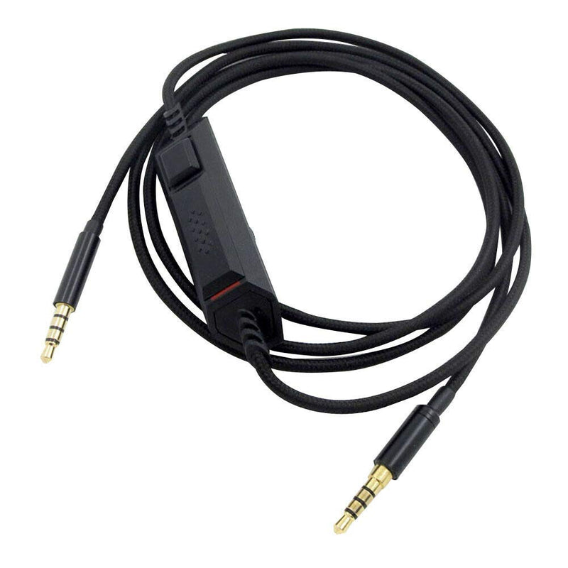Meijunter 3.5mm Replacement Inline Control Cable for Logitech G933/G633/G635/G935,HyperX Cloud Alpha (HX-HSCA-RD/AM),PS4,Nintendo Switch