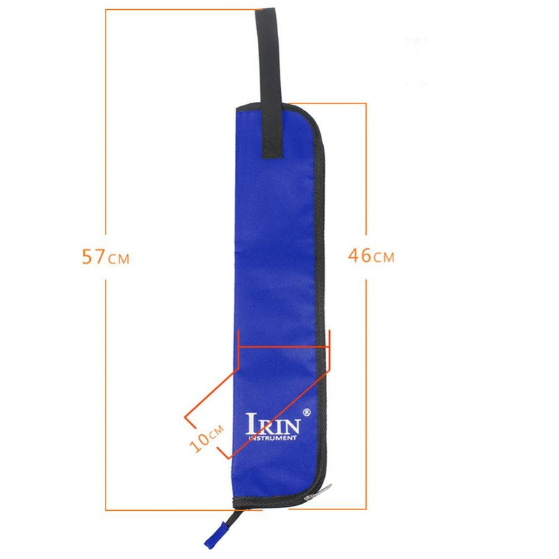 Dilwe Drum Stick Bag, 5 Colors Drum Stick Storage Hanging Bag Drumstick Portable Handbag with Handle Blue