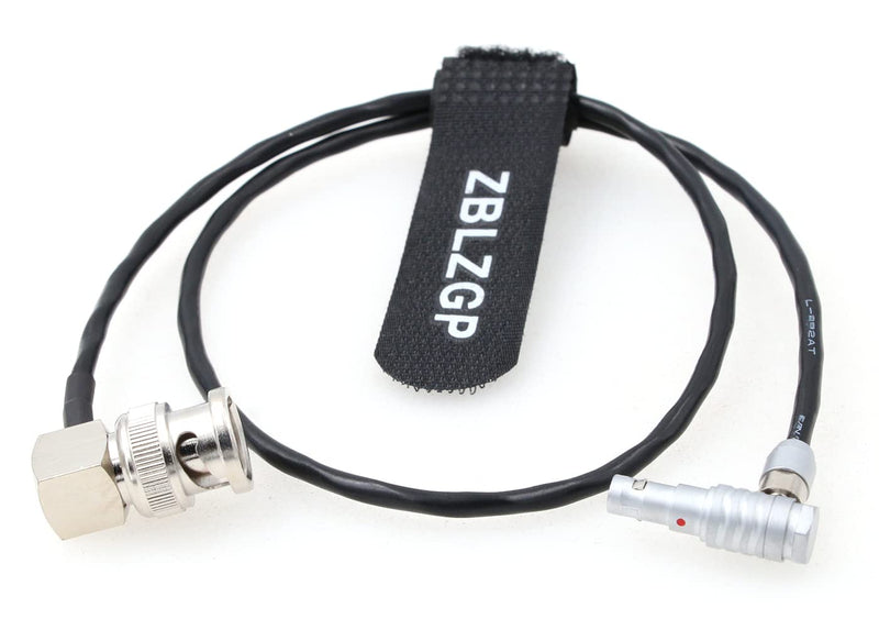 ZBLZGP Time Code Adapter Cable for Red Epic Scarlet Right Angle BNC Male to Right Angle 00B 4 Pin Male Nor1438 Cable elbow 4 pin