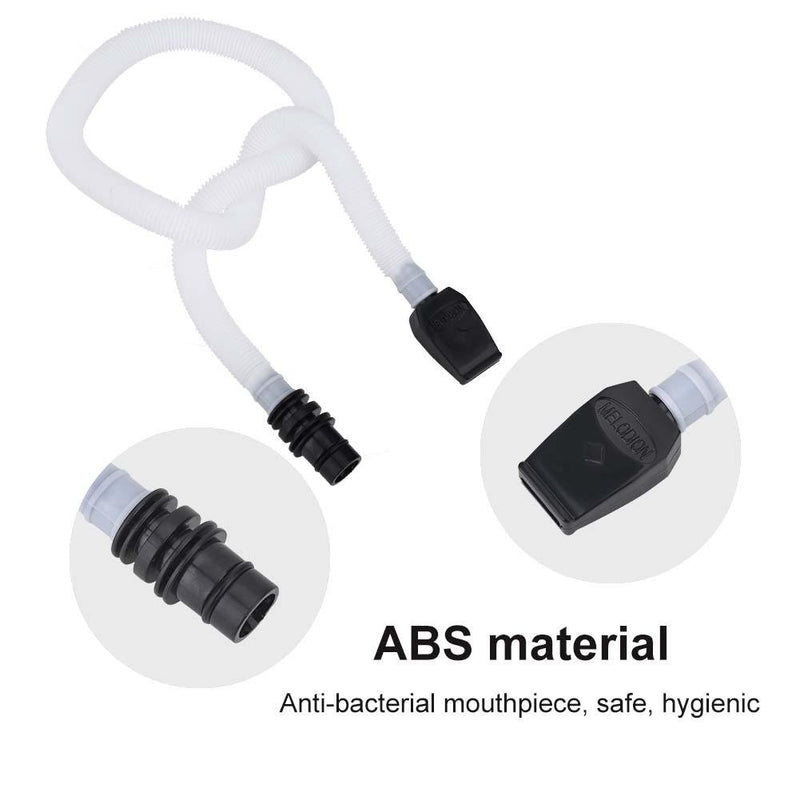 Melodica Tube 57cm Long Flexible Plastic Pianica Tube with a Black Mouthpiece Instrument Replacement Parts