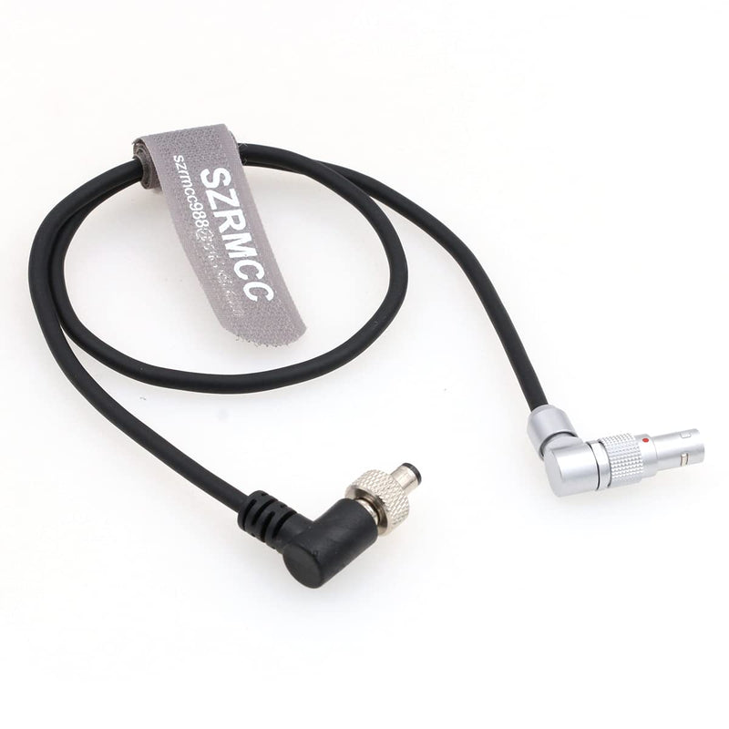 SZRMCC Rotatable Right Angle 2 Pin to Locking DC Plug Power Cable for Z CAM E2-S6 E2-F6 E2-F8 Flagship Camera to Atomos Shogun Ninja V Monitor Video Devices Pix-E7 Pix-E5 Right Angle Locking DC