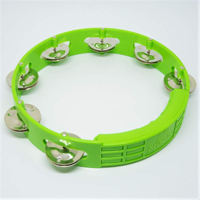 NINO Percussion Compact ABS Tambourine 8" - Grass-Green (NINO49GG) Grass Green