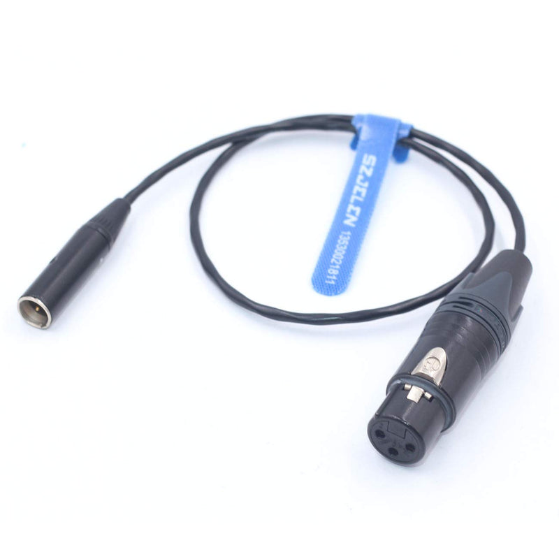 SZJELEN BMPCC 4K 6K Camera Audio Cable,Mini XLR 3Pin Male to XLR Female Cable for Blackmagic Pocket 4K Camera Video Assist 4K,Mini XLR 3Pin Pro Lapel Audio Cable