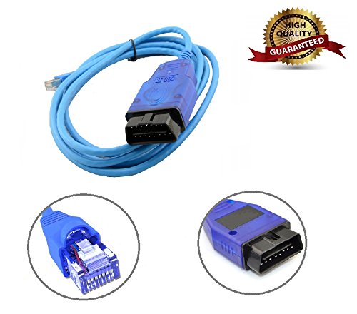 AntiBreak ENET Ethernet Cable R45J Bule OBD OBDII OBD2 Interface Coding f-Series Cable use for Compaitble with INPA E-SYS