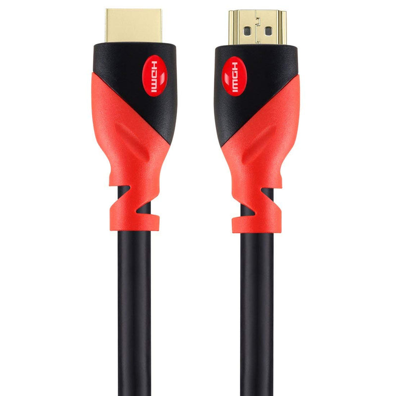 MIYAKO HDMI Cable 12ft with Ferrite Cores - Premium HDMI Cord Type High Speed with Ethernet, Supports (4K@60HZ, 1080p Full HD, UHD, Ultra HD, 3D, ARC, Gaming Consoles, HDTV) 12 Feet