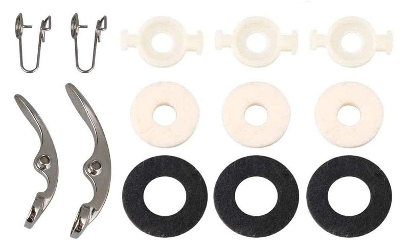 [AUSTRALIA] - Jiayouy Trumpet Repair Kit Trumpet Finger Buttons Valve Cap Screw Drain Valve Key Piston Spring Trumpet Valve Replacement Parts Gold 