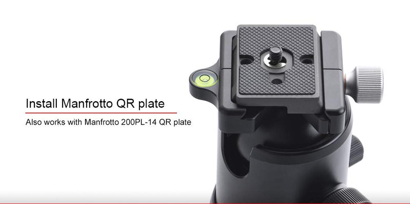 Sunwayfoto MAC-15T 60mm Clamp Conversion Kit Convert RC2 to Arca/RRS QR Compatible with Tripod Ball Head inc Boss Adapters