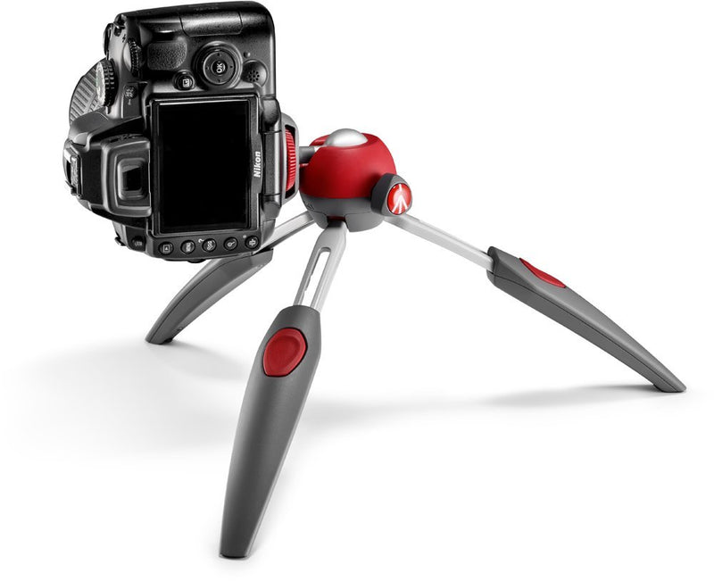 Manfrotto PIXI EVO 2-Section Mini Tripod, Red (MTPIXIEVO-RD)