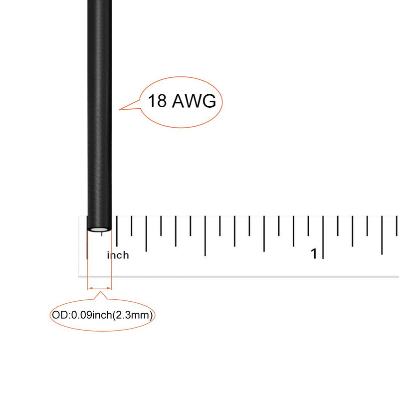 [AUSTRALIA] - uxcell Silicone Wire 18 AWG Ultra Flexible 600V Electric Wire Strands of Tinned Copper Wire 3 ft 9 Colors 