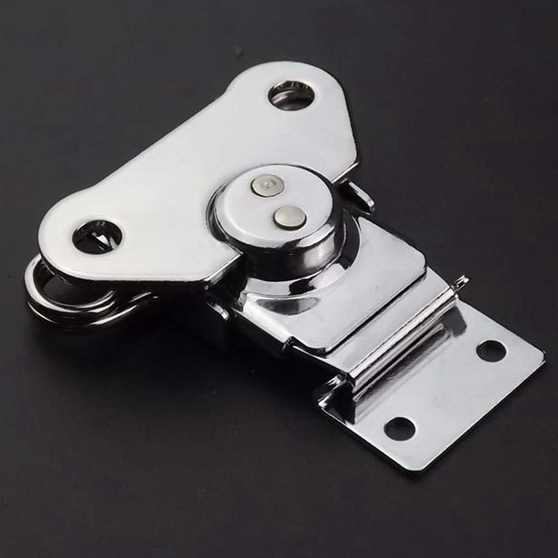 EWONICE 4Pack Steel Spring Loaded Small Butterfly Twist Latch and Keeper Zinc Toggle Clamp Small Surface Mount Case Box Chest Closure