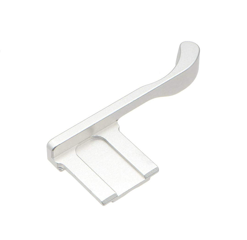 HITHUT Aluminum Alloy Hot Shoe Thumb Grip for Fujifilm X100F X100T X100S Camera Silver