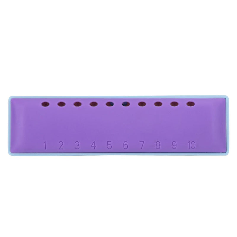 Dilwe Harmonica for Children, 10 Hole Resin Harmonica Mouth Organ Musical Instrument Toy Gift for Kids Children Beginnger Rock Jazz Folk Harmonicas Purple