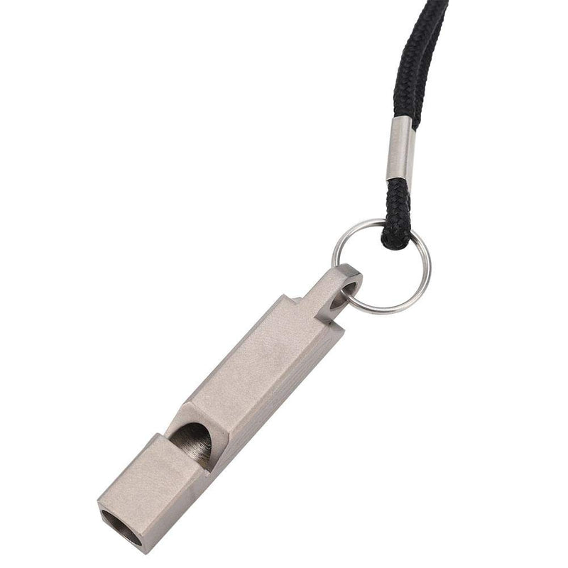 Atyhao Whistle, Portable Alloy Whistle with Lanyard Student Outdoor Activities Emergency Whistle Survival Whistle