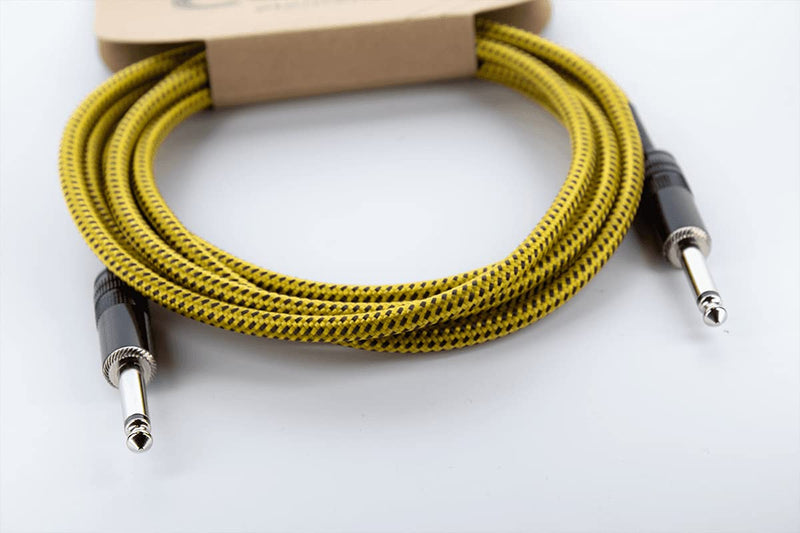 Guitar Cable 3 m Tweed Yellow