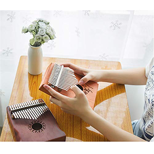 Kalimba 17 Keys Thumb Piano, Thumb Pianos，Portable Mbira Thumb Piano Easy to Learn Portable Finger Piano Gifts for Kids and Adults, with Study Instruction and Tune Hammer