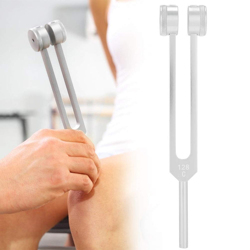 Leinggg Tuning Fork - 128Hz Aluminium Alloy Medical Tuning Fork Instruments Tuning Vibration Health Therapy Tool