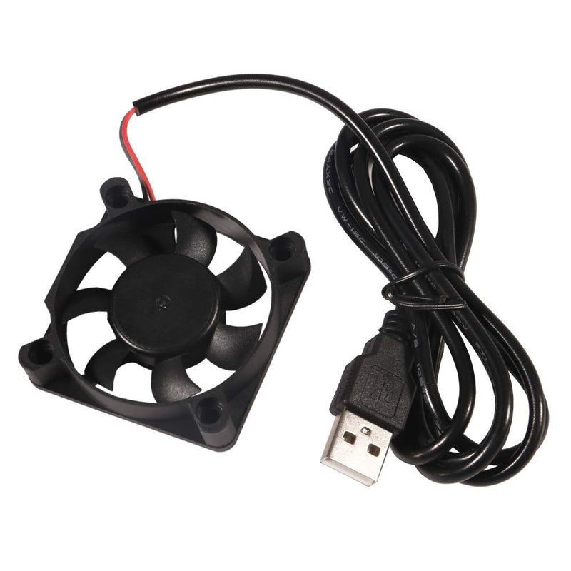 50mm Fan 5V USB Brushless DC Cooling Fan, 4 Pack Speed 4200 RPM Fan for Small Appliances Series Replacement (4 PCS 5010 5V USB) 4PCS 5V USB(5010)