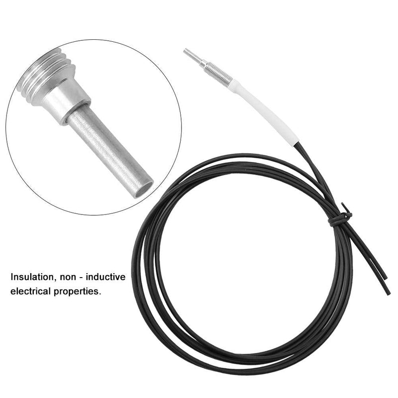 Optical Fiber Sensor, 1m Length Light Sense Diffuse Reflective Digital Fiber Optic M6 Probe Sensor Cable Line with Gasket Nut for Measuring Optical Signal