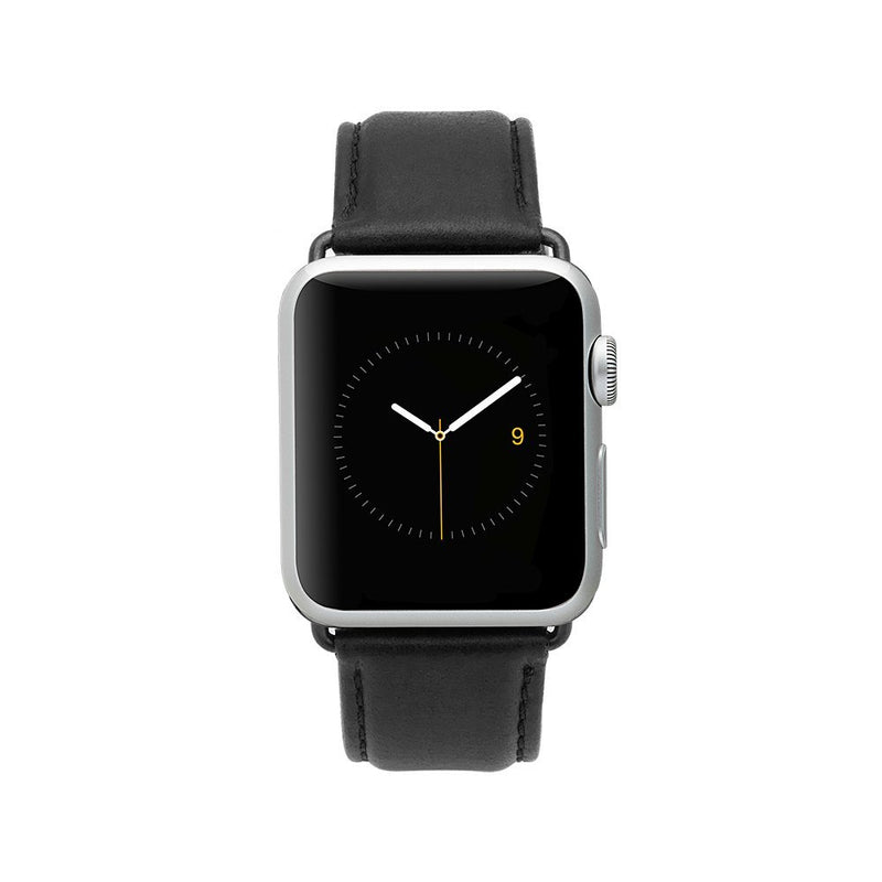 Case Mate Apple Watch 42mm Signature Leather Watchband - Black Black Leather