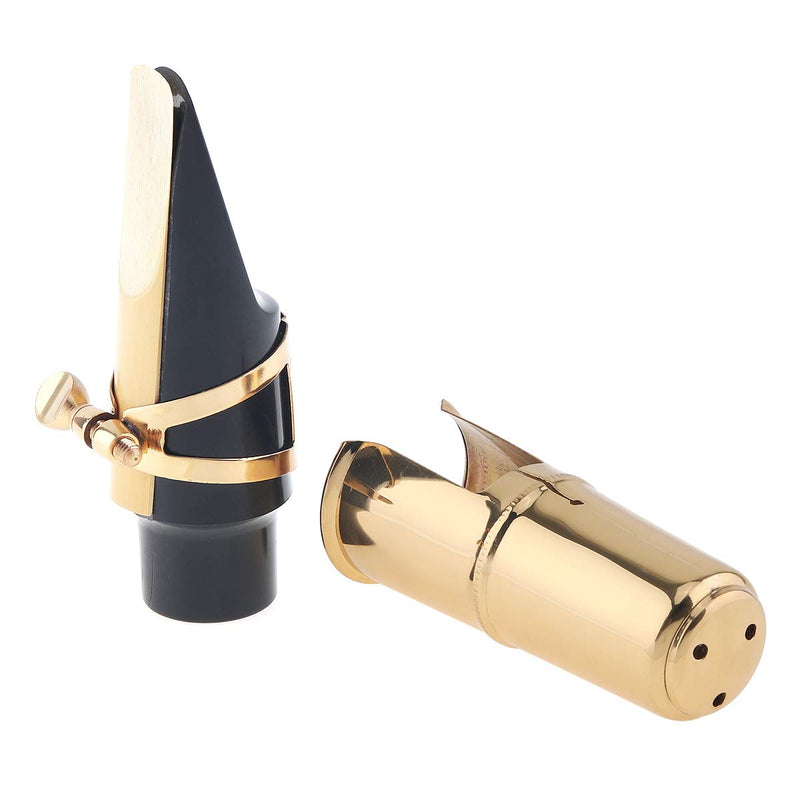 OriGlam Alto Saxophone Mouthpiece Protective Cap, Woodwinds Cap Alto Sax, Alto Sax Mouthpiece Cap, Alto Saxophone Mouthpiece Cap (Gold)