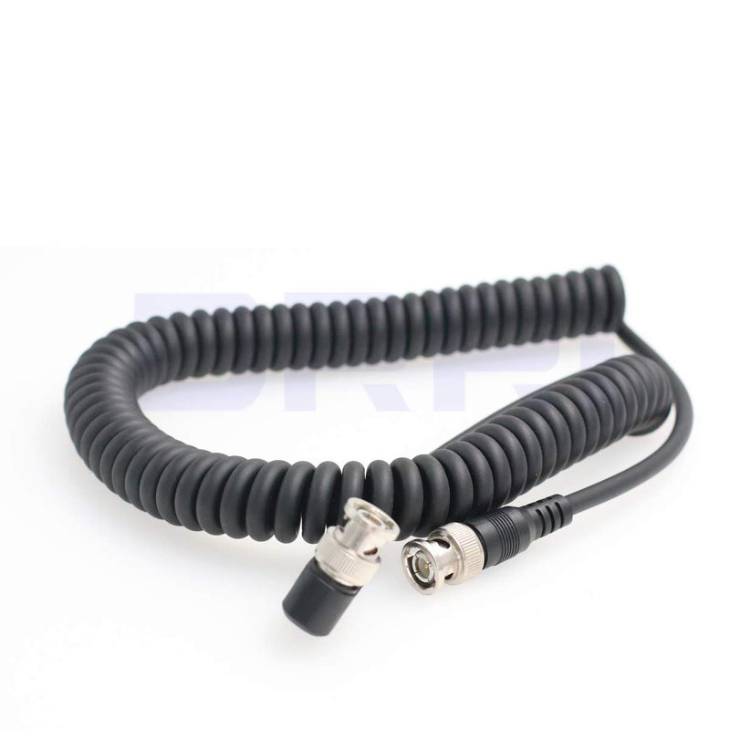 [AUSTRALIA] - DRRI 1080p 3G HD-SD BNC to Right Angle BNC Spring Video Cable 75ohm for Teradek/Steadicam configurations Camera Monitor Elbow to straight BNC 
