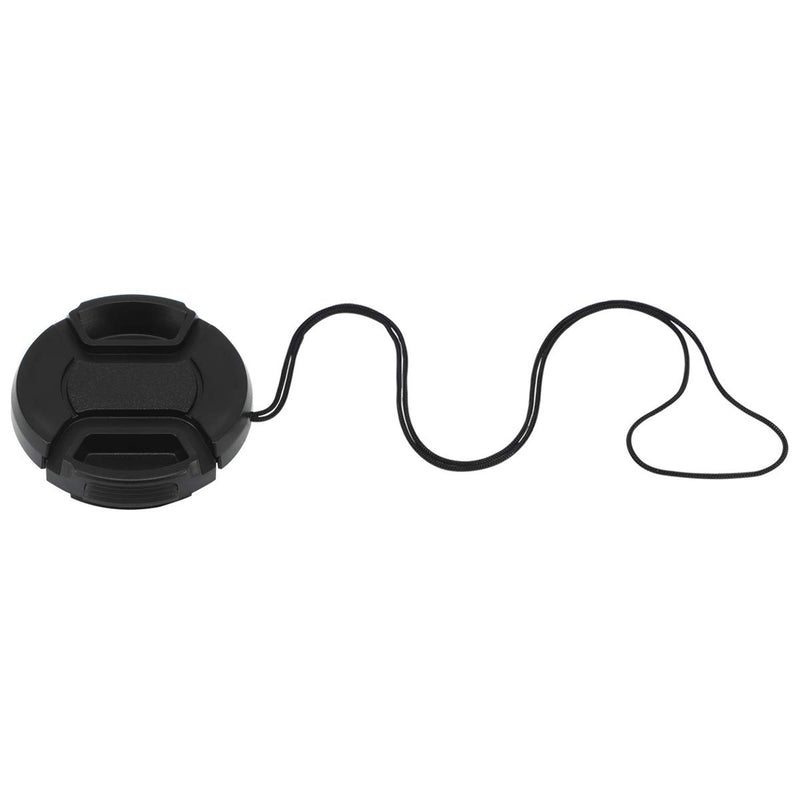 Haoge 43mm Center Pinch Snap On Front Lens Cap Cover with Cap Keeper for Canon Nikon Sony Fujifilm Sigma Tamron and Other 43mm Filter Thread Lens